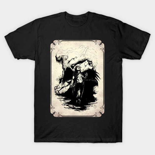 The Punishment of lucifer T-Shirt by Hellustrations